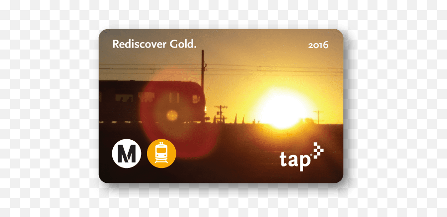 New Gold Line Commemorative Tap Card - The Source La Metro Png,Gold Line Png