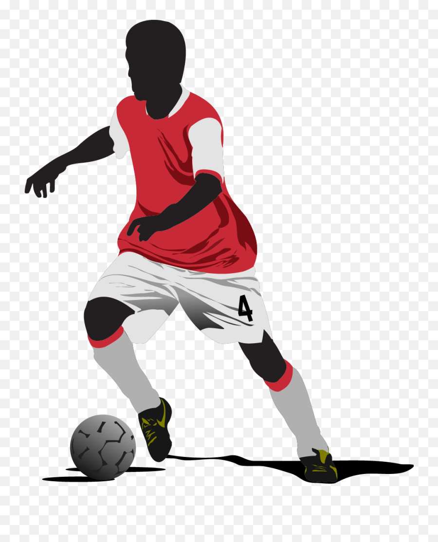 Fifa World Cup Football Player - Football Vector Png Football Vector,Football Silhouette Png