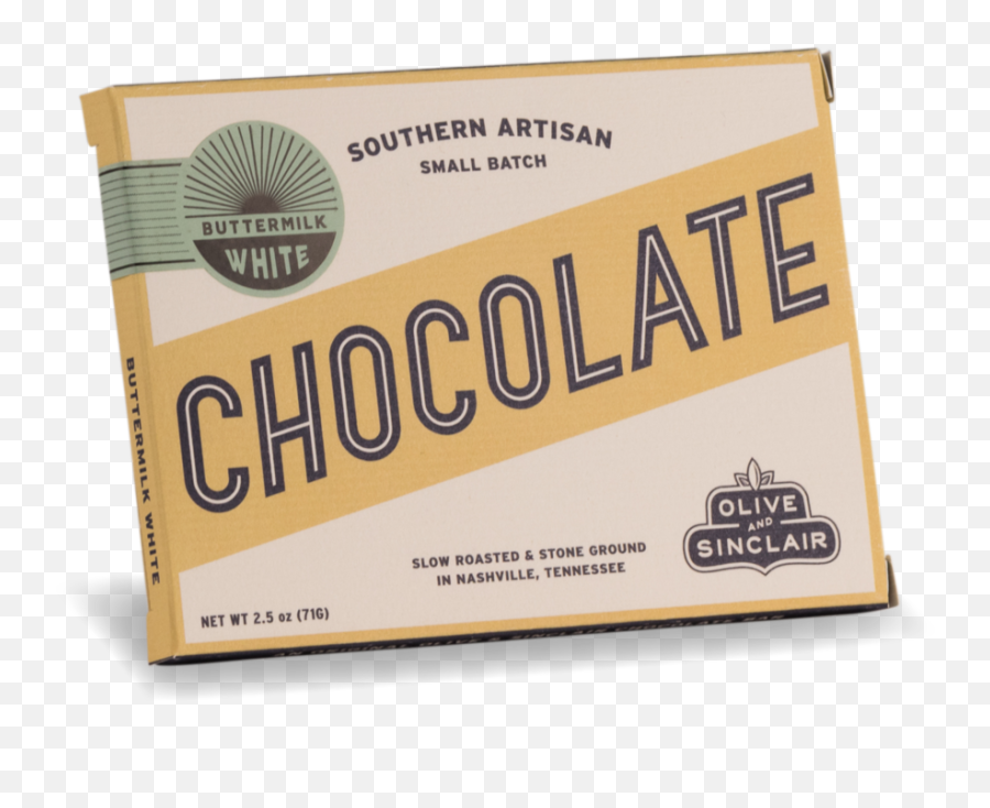 Buttermilk White Chocolate Bar U2014 Olive U0026 Sinclair Co Southern Artisan - Paper Png,Cacao Png