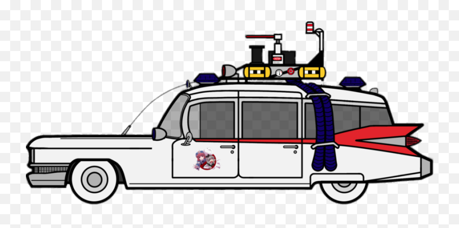 Check Out This Transparent The Real Ghostbusters Ecto - 1 Png Ecto 1 Clipart,Slimer Png