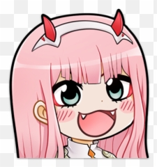 Chibi Zero Two Sticker - Zero Two Chibi Png,Zero Two Png