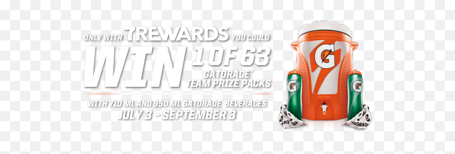 Gatorade Gear Up Contest Exclusively - Eleven 7eleven Png,Gatorade Bottle Png