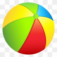 Download Hd Beach Ball Pictures Clip Art - Transparent Clipart Free png