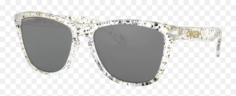 Oakley Frogskins Splatter Clear Sunglasses W Prizm Black Lens - Clear Oakley Splatter Frogskin Png,Transparent Splatter