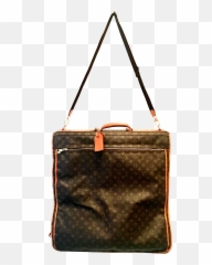1990s Louis Vuitton Canvas U0026 Leather Lv Monogram Hanging Travel Garment Bag - Tote png