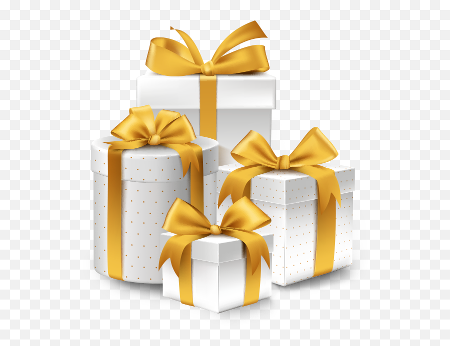 Gift Box Png Download - Gold Transparent Birthday Background,Gift  Transparent Background - free transparent png images 