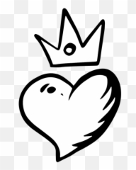 Transparent Png Svg Vector File - Coração Com Coroa