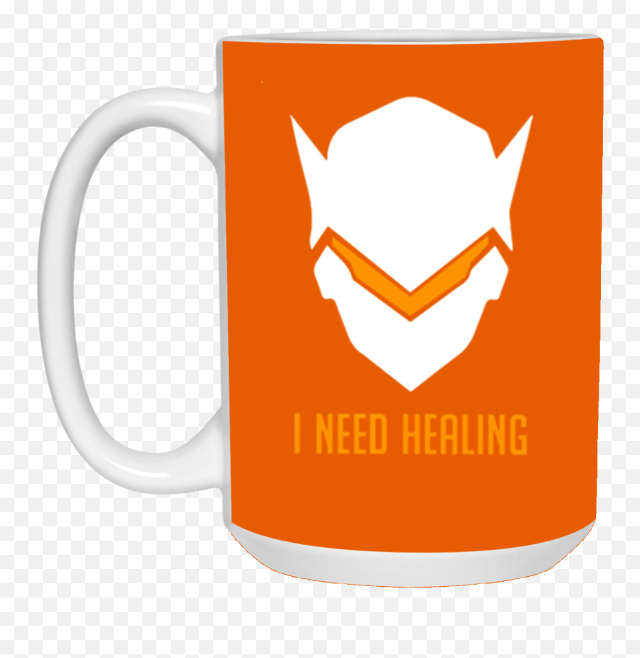 Download Hd I Need Healing Genji Mask Face Overwatch - Genji Icon Png,Overwatch Icon Png