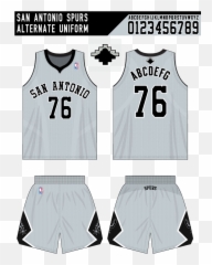 Download Hd Spursconcept - San Antonio Uniform Concept Jersey png
