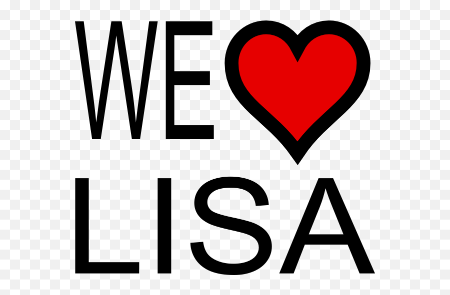 We Heart Lisa Png Clip Arts For Web - Clip Arts Free Png Lisa Clip Art,Lisa Png