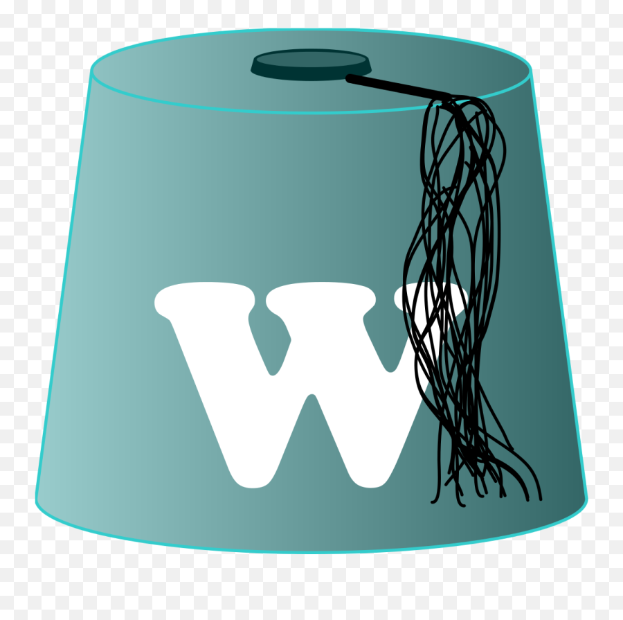 Filelight Blue Fez White W Black Tasselsvg - Wikimedia Commons Fez Green Png,Tassel Png