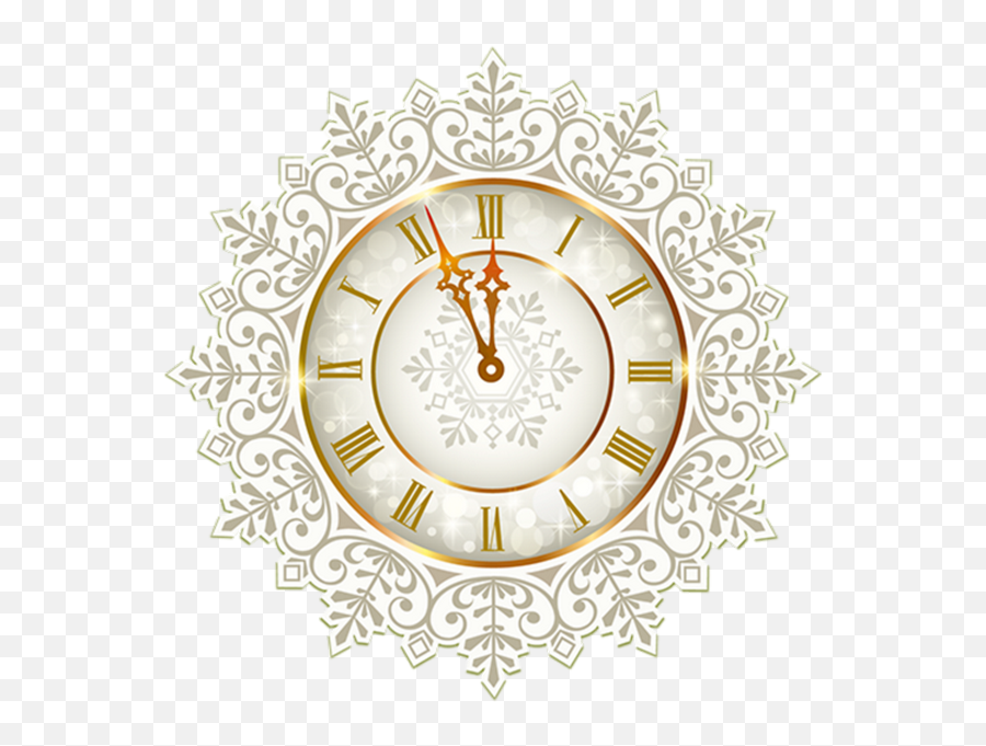 Download New Year Clock Png - Ornament Png Transparent,Clock Png Transparent