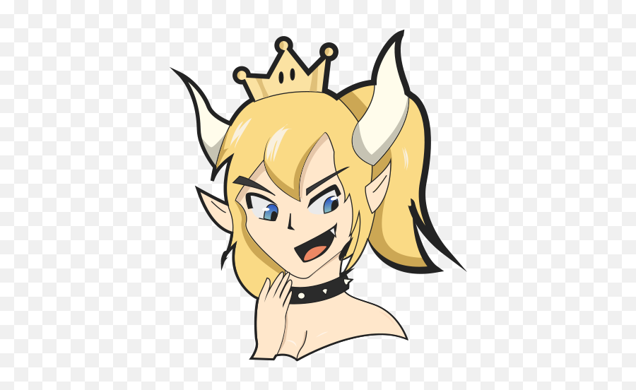 Stickers Bowsette For Whatsapp Apps On Google Play Fictional Character Png Free Transparent Png Images Pngaaa Com - roblox bowsette decal