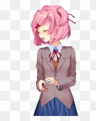 A Rendered Natsuki Sprite Where Shes - Doki Literature Club Png