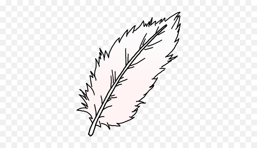 How To Draw A Feather - Draw A Feather Png,Feather Drawing Png