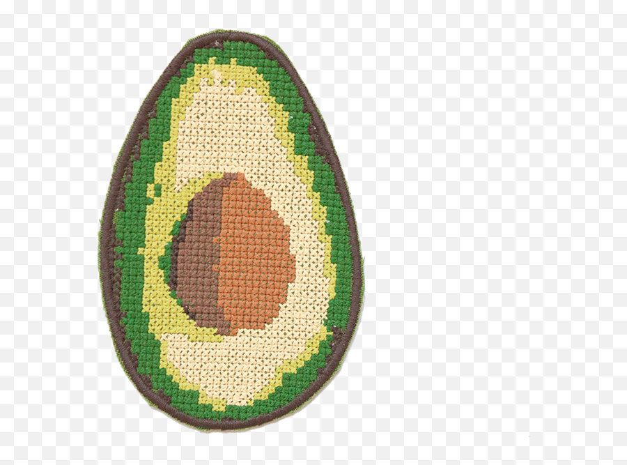 Crewel And Unusual - Embroidered Avocado Png,Embroidery Png