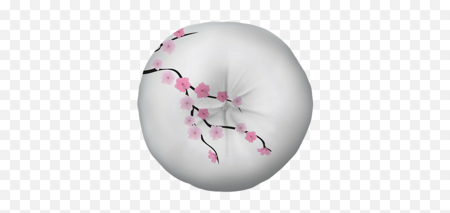 Vector Cherry Blossom Branch Tufted Floor Pillow - Round U2022 Pixers We Live To Change Cherry Blossom Png,Cherry Blossom Branch Png