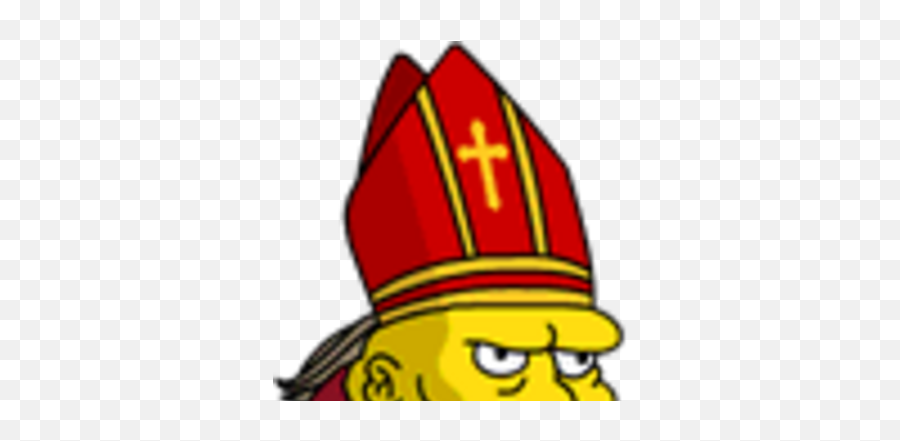 The Beefy Bishop Simpsons Tapped Out Wiki Fandom - Costume Hat Png,St. Sebastian Icon