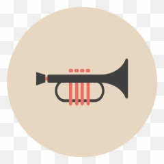 Free Music Flat Icon Trumphet 1206476 Png With Transparent - Trumpeter
