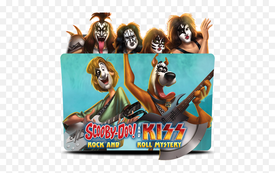 Scooby - Doo And Kiss Rock And Roll Mystery Dvd Scooby Doo And Kiss Rock And Roll Mystery Png,Guitar Folder Icon