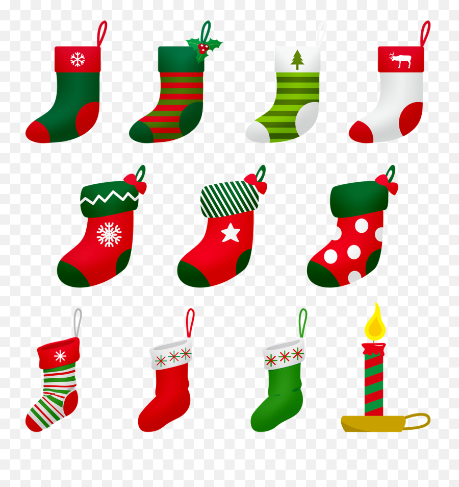 Christmas Stocking - Free Image On Pixabay Printable Christmas Stockings Png,Christmas Candle Png