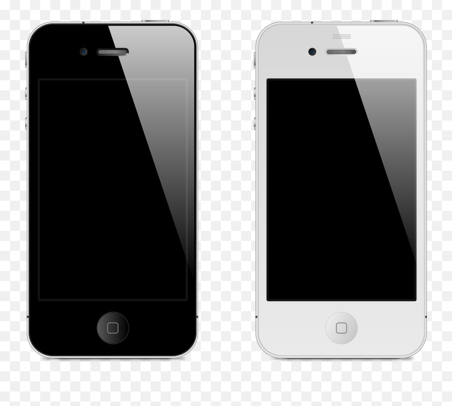 Iphone - Iphone 4 Vector Black Png,Icon Skin Iphone 4s