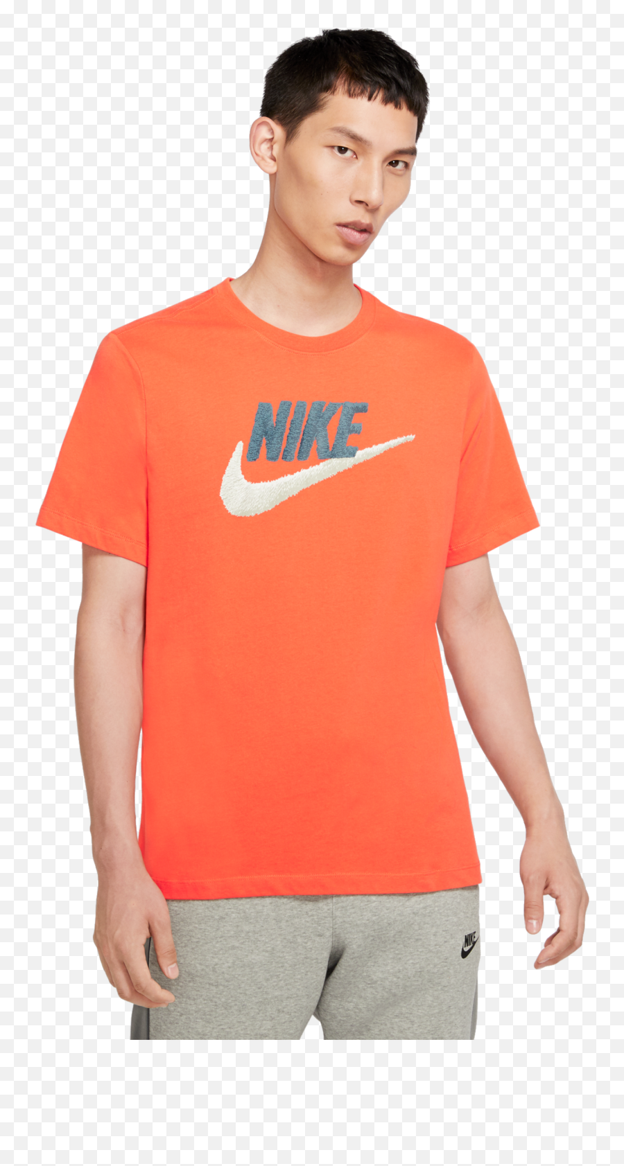 T - Shirt Nike Nsw Tee Brand Mark Nike Nsw Tee Brand Orange Png,Nike Icon Crew