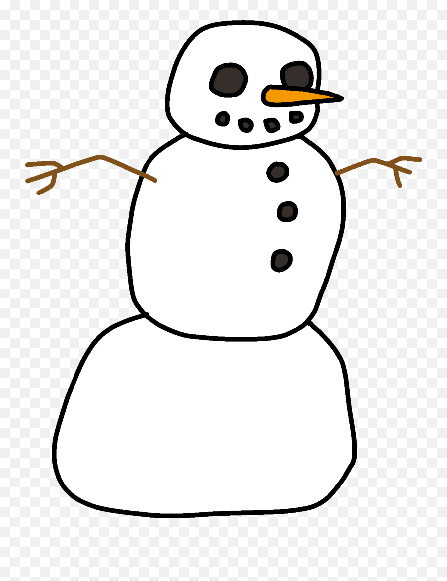 Snowman Clipart Plain - Snowman Png,Snowman Clipart Png