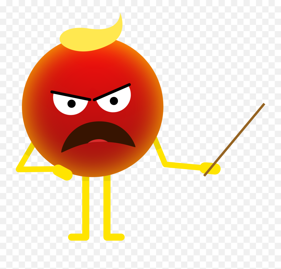 Emoji Pointing Left With Stick Mad Icon Png - Buner Tv Dot,Angry Emoji Icon