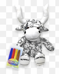 85 Texas Color Me Plush Longhorn - png