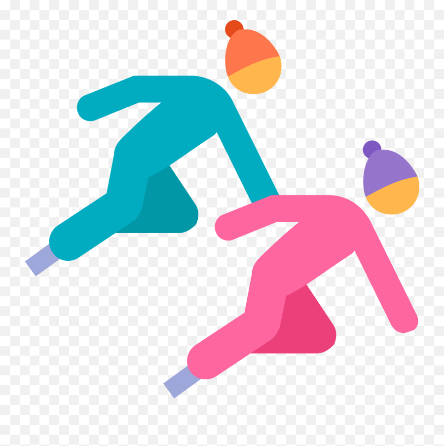 Short Track Speed Skating Icon - Speed Skating Clipart Png,Skates Icon