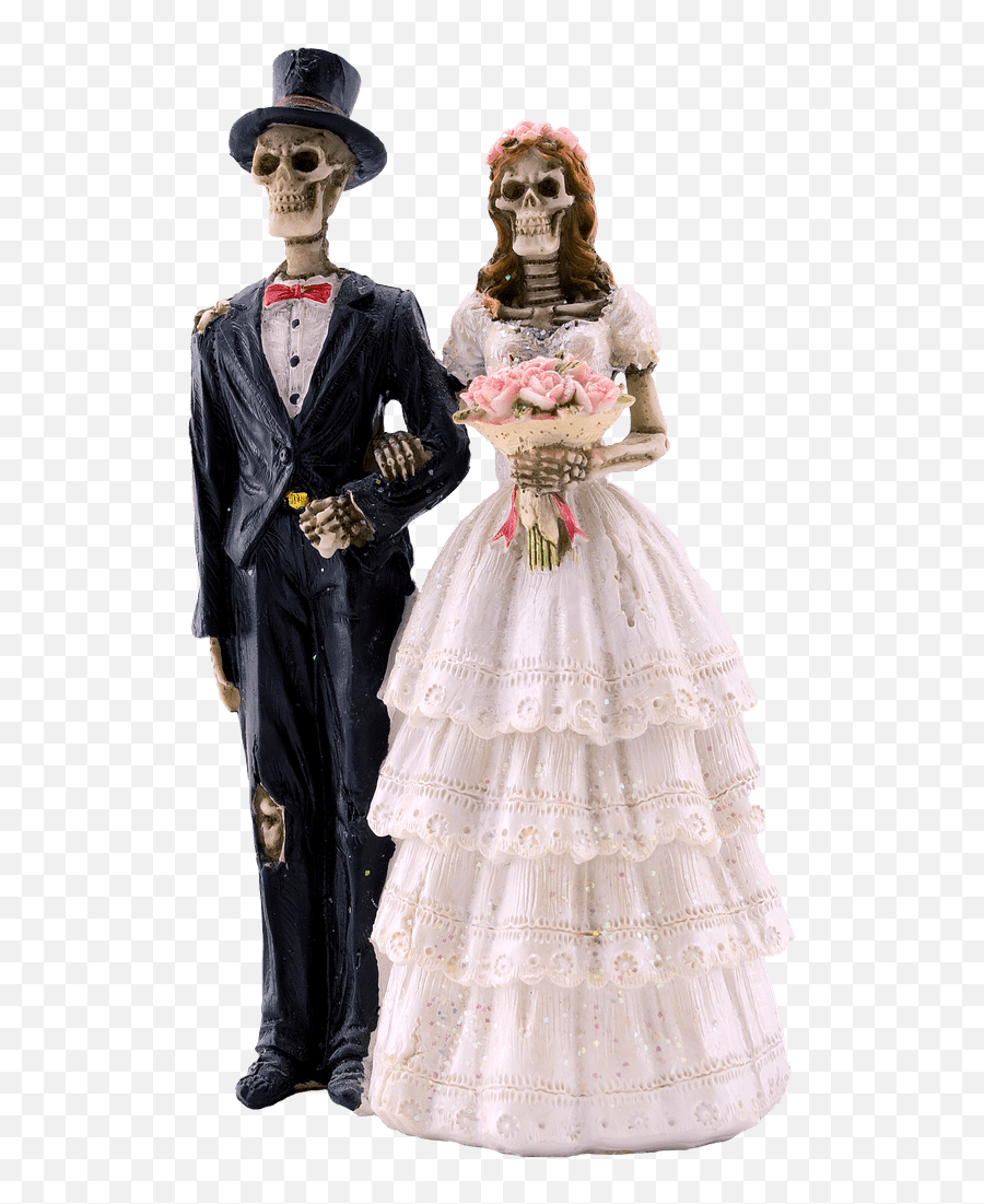 Skeleton Bride And Groom Transparent Png - Stickpng Skeleton Bride Png,Groom Png