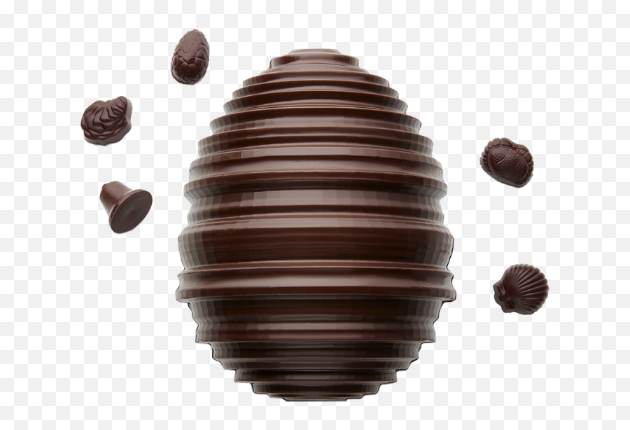 Turned Easter Egg T2 Dark - Le Chocolat Alain Ducasse Chocolate Png,Easter Egg Transparent