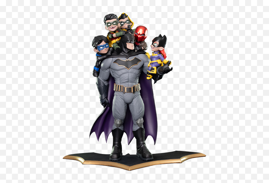 Dc Comics Batman Family Statue - Batman Family Q Master Png,Batman And Robin Png