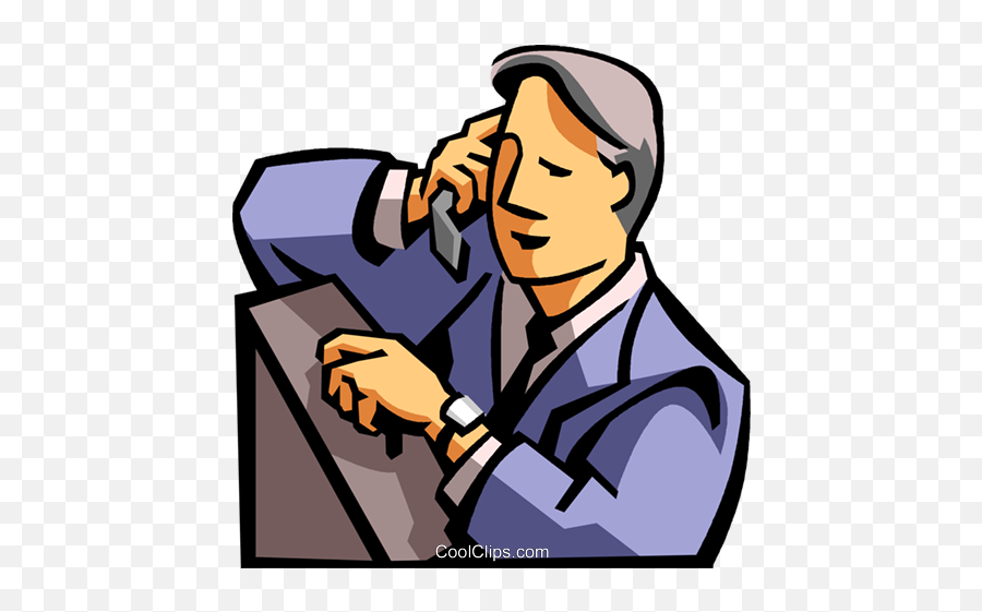 Man Talking - Man Talking Over Phone Clipart Png,Cell Phone Clipart Png