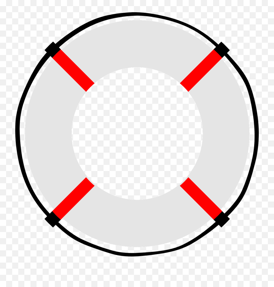 Ring Mostly White Clip Art - Lifesaver Graphic Png,Life Ring Png