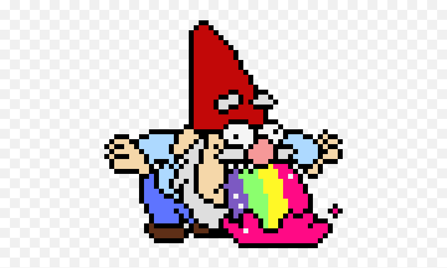 Gnome Pixel Art Maker - Minecraft Pixel Art Grid Png,Gnome Meme Png