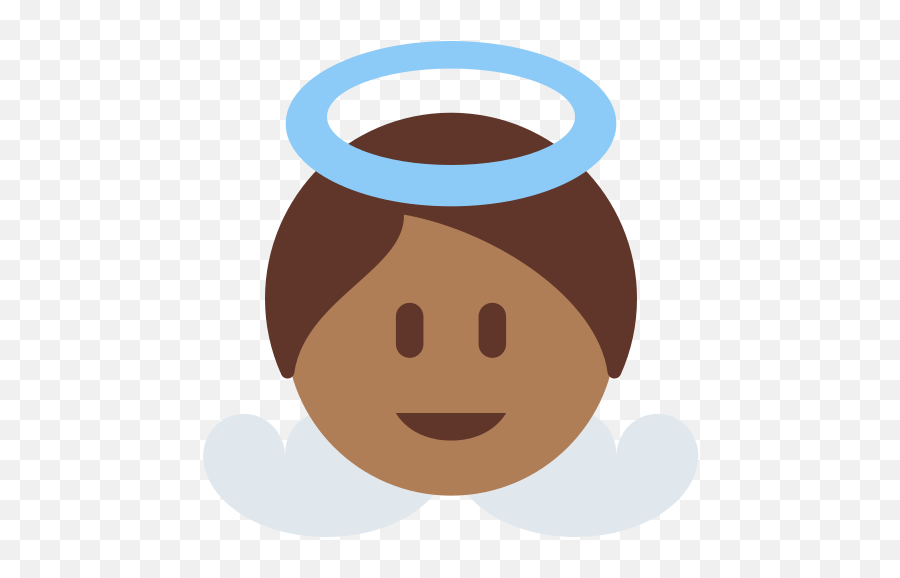 Baby Angel Emoji With Medium - Anjo Png,Angel Emoji Png