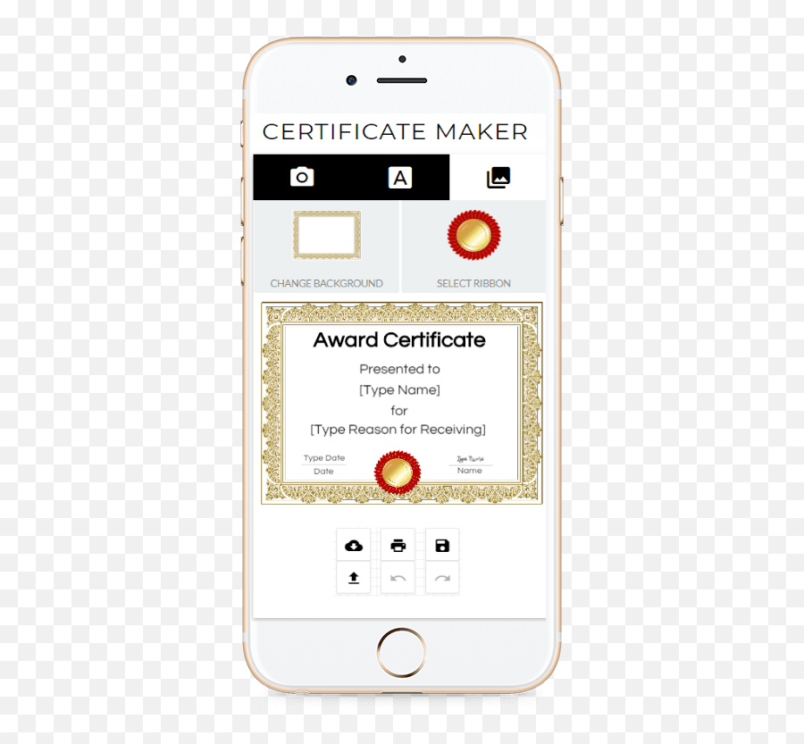 Free Certificate Templates Customize With Online - Screenshot Png,Certificate Background Png