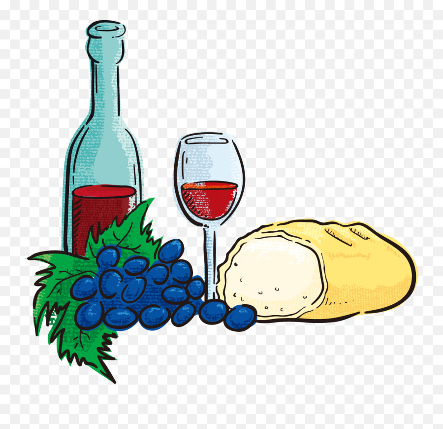 Grapevine Clipart Wine Bottle - Pan Y Vino Animado Png,Wine Bottle Transparent Background