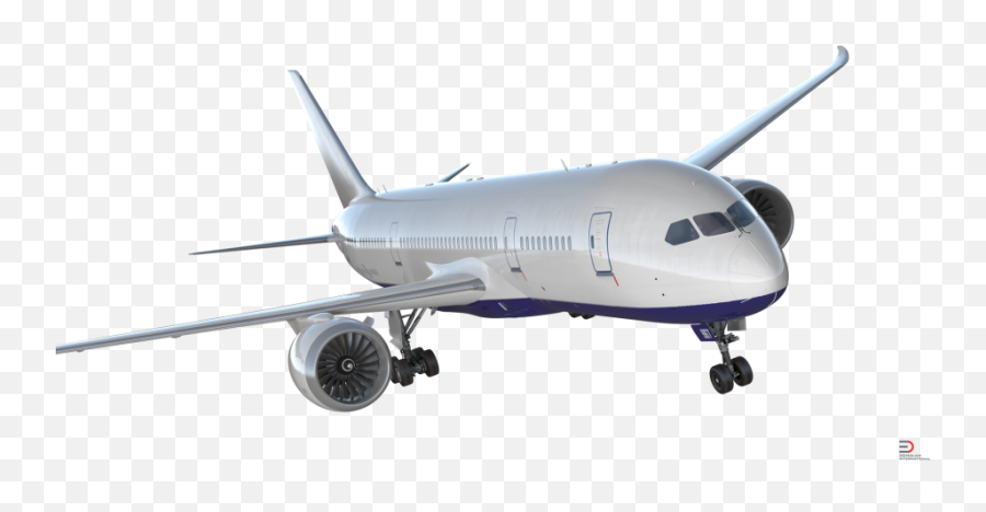 Boeing 787 - 8 Generic 3d Model Cgstudio 3d Airplane Transparent Png,Boeing Png