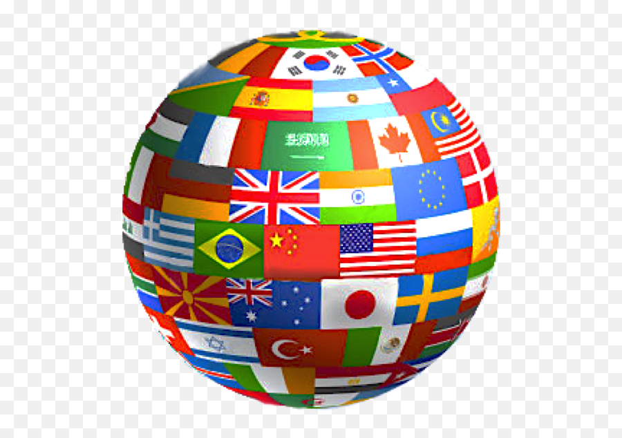 Download Globe Of National Flags - International Tax Png Globe Image By Current Affairs,Globe Transparent Background