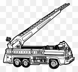 Png Transparent Library Ladder Elegant Royalty Free - Fire Truck Clipart Black And White