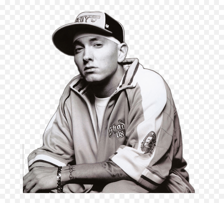 Bw Eminem Transparent Png - Transparent Eminem,Rappers Png