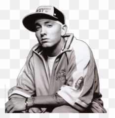Bw Eminem Transparent Png - Transparent Eminem,Rappers Png