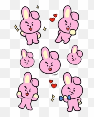 Bt21 Stickers - Cartoon Png,Bt21 Png