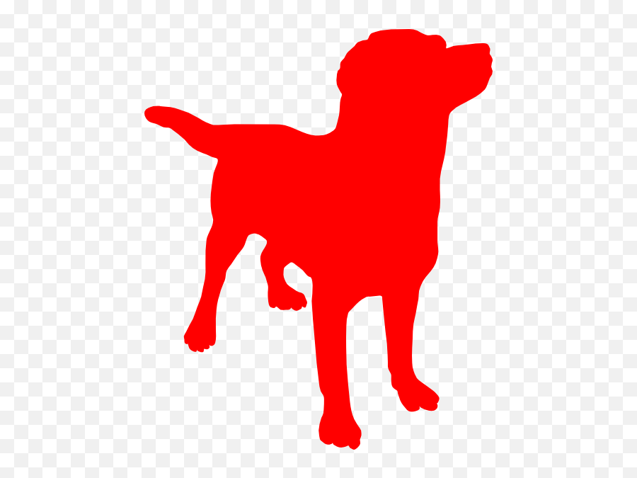 Red Dog Clipart - Red Dog Silhouette Clip Art Png,Dog Clipart Transparent Background