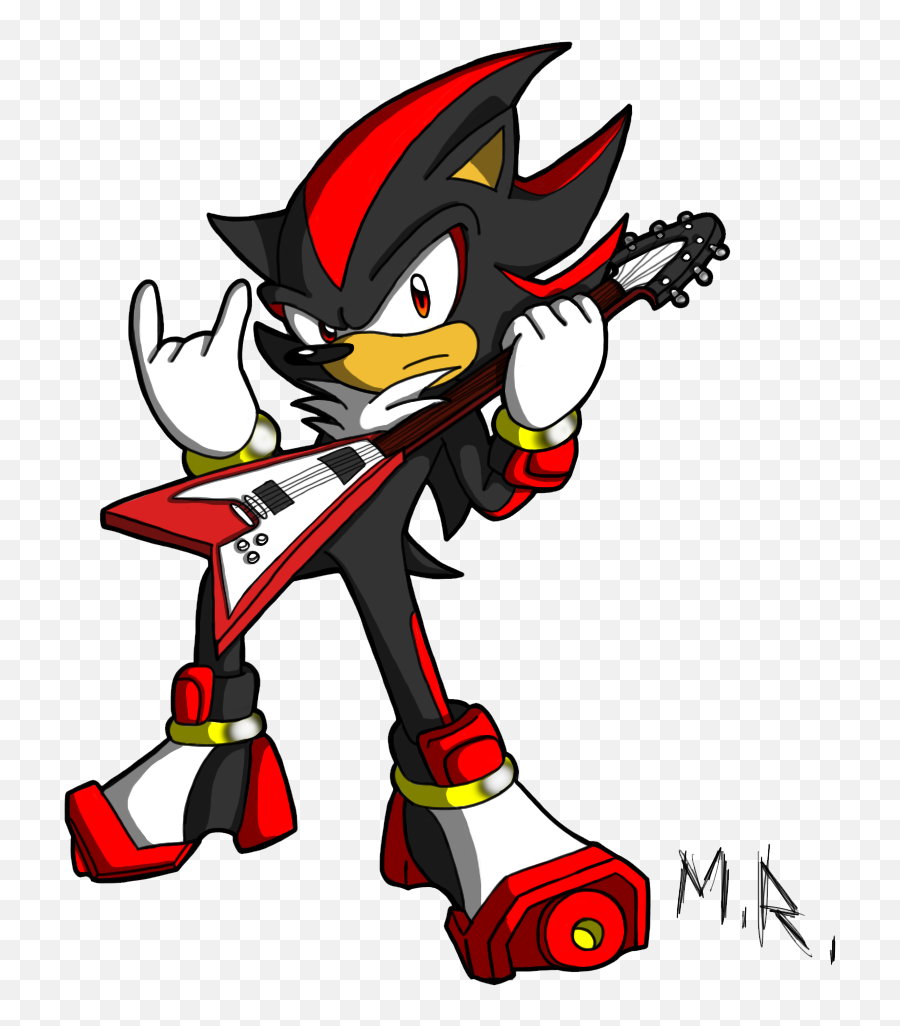 Ninja Clipart Shadow Picture 1741967 - Shadow The Hedgehog Guitar Png,Shadow The Hedgehog Png