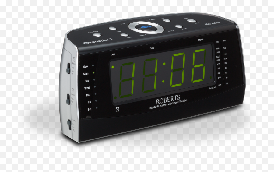 Chronoplus2 Fmmw Dual Alarm Clock With Instant Time Set Png Digital
