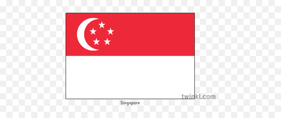 Singapore Flag Illustration - Twinkl Flag Png,Red Flag Png